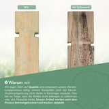 P24® Komposter aus Holz 100x100x70cm, 480l Fassungsvermögen, Stecksystem