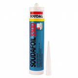 Soudal® Soudafoil 330D, Acrylat-Klebstoff, für die Verklebung von Fensterdichtbändern und Baufolien, weiss, Kartusche: 310ml