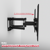 P24® Premium TV Wandhalterung, VESA max 600x400mm, Wandabstand: 75-400mm, für 32" - 70