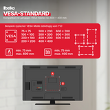 P24® Premium TV Wandhalterung, VESA max 600x400mm, Wandabstand: 75-400mm, für 32" - 70