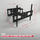 P24® Premium TV Wandhalterung, VESA max 600x400mm, Wandabstand: 75-400mm, für 32" - 70