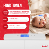 Belko® 3in1 Babywaage Plus digital 3in1 mit App - Personen- und Tierwaage 150 kg