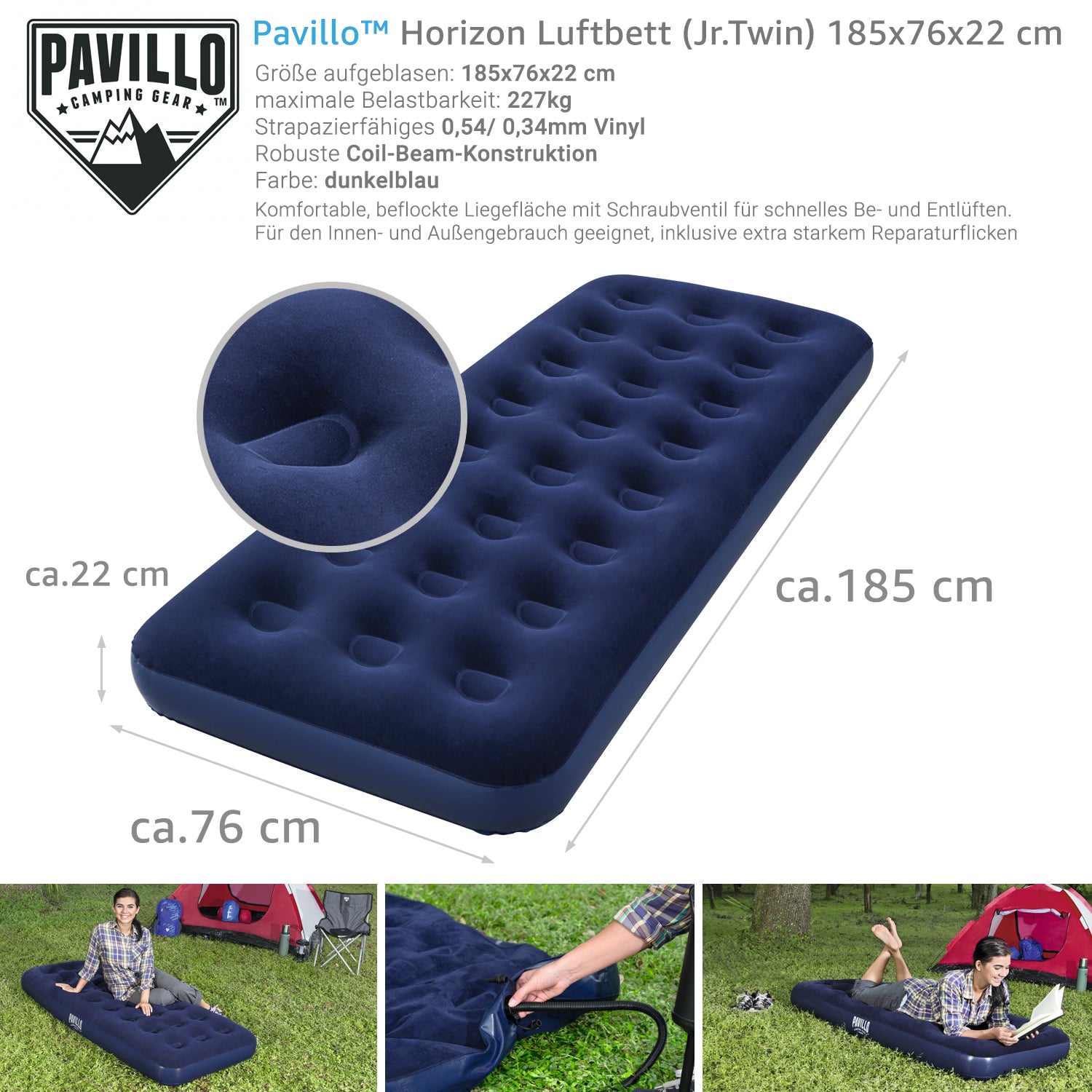 luftmatratze zelt selbstaufblasend Bestway Luftbett Luftmatratze Gästebett Campingbett selbstaufblasend M – Panorama24 Onlineshop