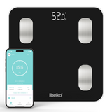 Belko® Körperfettwaage Smarte Personenwaage Digital mit Bluetooth® und App für 13 Messungen (Farbe wählbar)