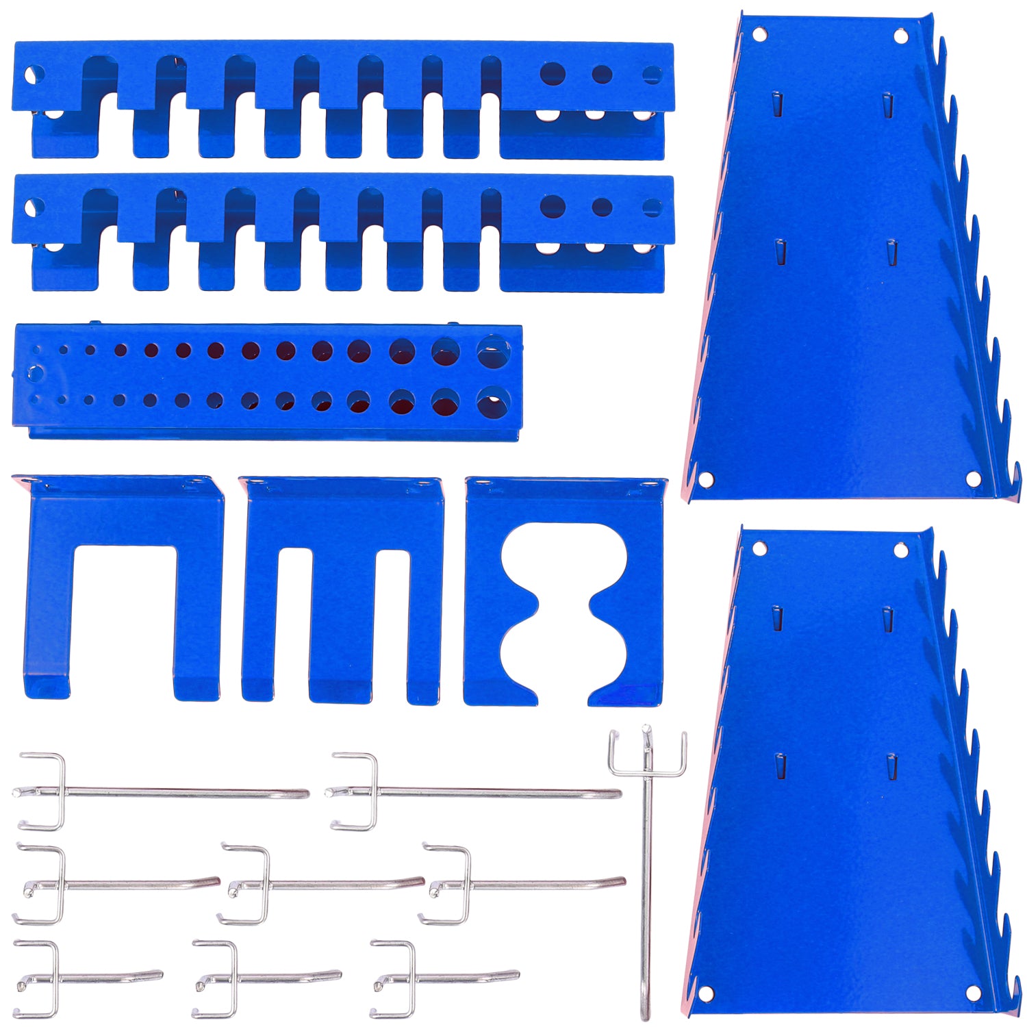 P24® Erweiterungsset für Werkzeuglochwand 17tlg. Hakenset (Farbe wählbar)