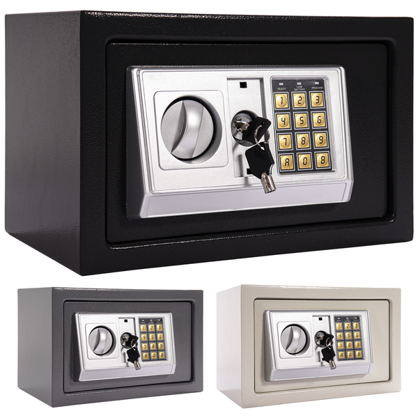P24® Tresor Safe mit Elektronik-Zahlenschloss, 31x20x20 cm (Farbe wählbar)