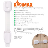 Kidimax® Kindersicherung für Schrank Schublade, Längenverstellbar, Ecke-Schlösser, 8 Stück